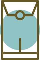 Red Envelope Linear Circle Icon vector