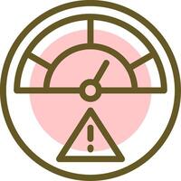 Risk Linear Circle Icon vector