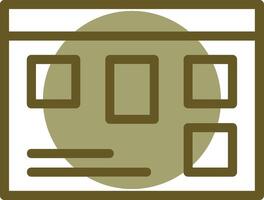 Scrum Board Linear Circle Icon vector