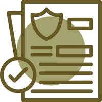 Legal Compliance Linear Circle Icon vector