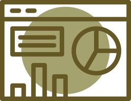 Dashboard Linear Circle Icon vector