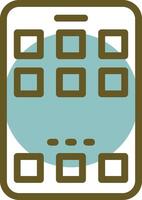 Home Linear Circle Icon vector
