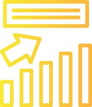 Progress Linear Gradient Icon vector