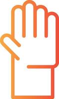 Hand Raise Linear Gradient Icon vector