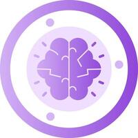 Brainstorming Glyph Gradient Icon vector