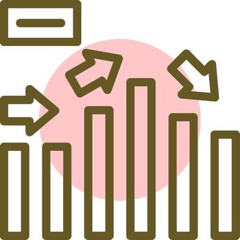 Thrive Thrust Linear Circle Icon vector