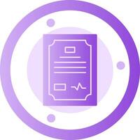 Agreement Glyph Gradient Icon vector