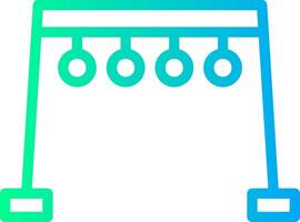 Monkey Bars Linear Gradient Icon vector