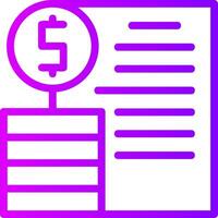 Profit Linear Gradient Icon vector