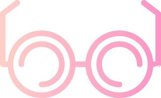 Glasses Linear Gradient Icon vector