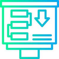 Planning Linear Gradient Icon vector