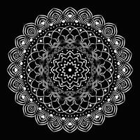 gratis vector lujo floral Arábica mandala diseño