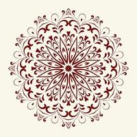 lujo floral indio Arábica mandala diseño prima vector