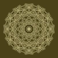 free vector luxury Graphic Art arabic floral mandala design