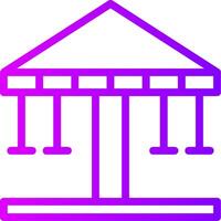 Merry-Go-Round Linear Gradient Icon vector