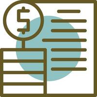 Profit Linear Circle Icon vector