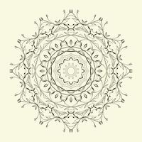 luxury floral indian Arabic mandala design premium vector