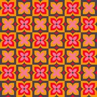Colorful geometric mosaic seamless pattern illustration with creative abstract shapes vector