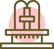 Fountain Linear Circle icon vector