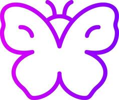 Butterfly Linear Gradient Icon vector