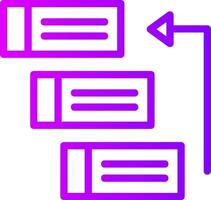 Backlog Linear Gradient Icon vector