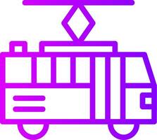 Train Linear Gradient Icon vector