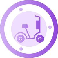Scooter Glyph Gradient Icon vector