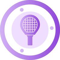 Tennis Racket Glyph Gradient Icon vector