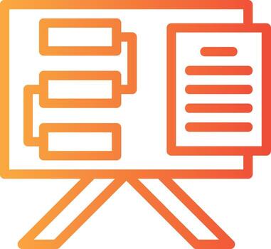 Lessons Learned Linear Gradient Icon vector