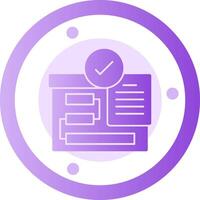 Testing Glyph Gradient Icon vector