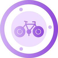 Bicycle Glyph Gradient Icon vector