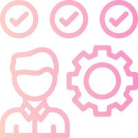 Skills Linear Gradient Icon vector