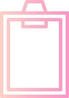 Clipboard Linear Gradient Icon vector