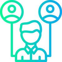 Referral Linear Gradient Icon vector