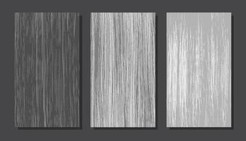 Set of grey wooden texture. Vector vertical wooden planks. Monochrome pattern of wood board for social media. Dried planks.