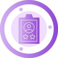 Experience Glyph Gradient Icon vector