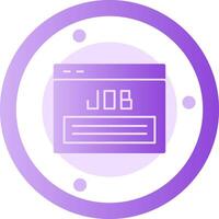 Job Listing Glyph Gradient Icon vector