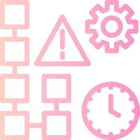 Risk Management Linear Gradient Icon vector