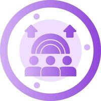 Inclusion Glyph Gradient Icon vector