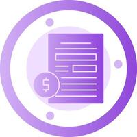Compensation Glyph Gradient Icon vector