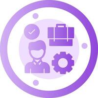 Work Environment Glyph Gradient Icon vector