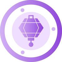 Lantern Glyph Gradient Icon vector