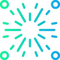 Firecracker Linear Gradient Icon vector