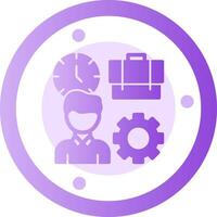 Flexibility Glyph Gradient Icon vector