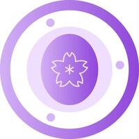 Jade Glyph Gradient Icon vector
