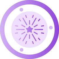 Firework Glyph Gradient Icon vector