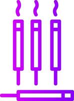 Joss Stick Linear Gradient Icon vector