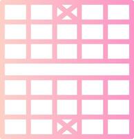 Chess Board Linear Gradient Icon vector
