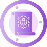 Unity Quest Glyph Gradient Icon vector