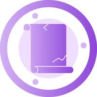 Quest Quake Glyph Gradient Icon vector